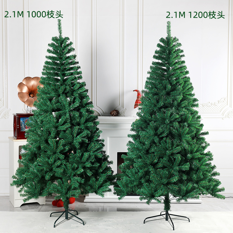 Encrypted pvc christmas tree cross-border amazon full size pointed hotel mall layout decoration floor standing christmas tree