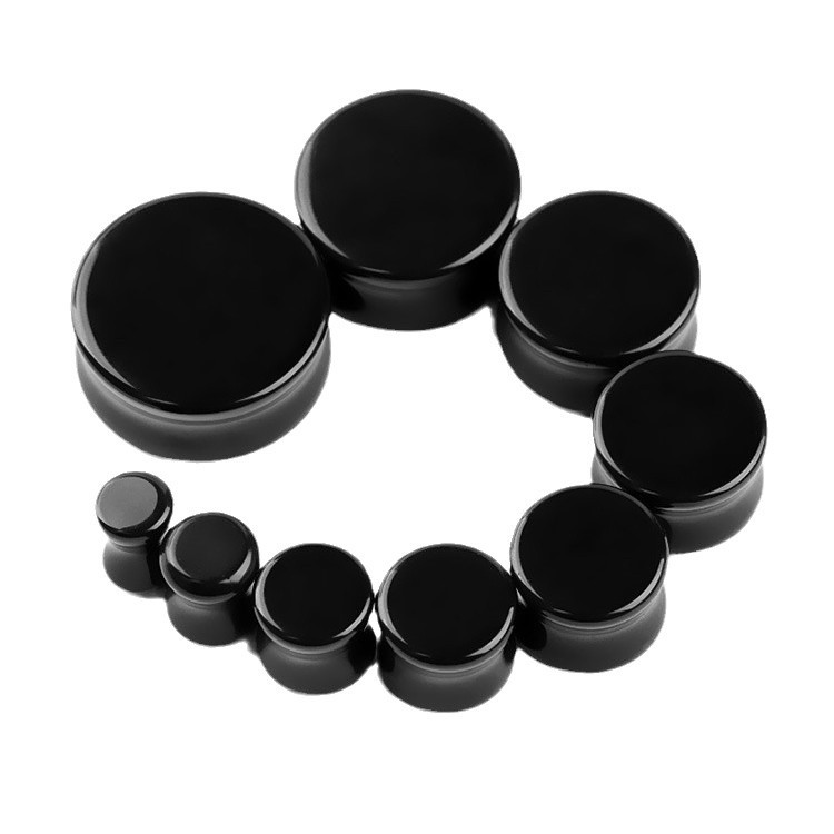 Wish Amazon Obsidian Ear Plugs Ear Cartilage Earrings Piercing Jewelry Wholesale High-End Stylish Light Luxury for Women