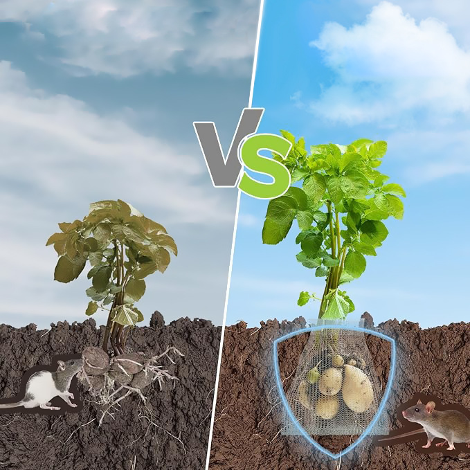 Cross-Border Supply of 304 Stainless Steel Metal Mesh Bags, Knitted Flowers and Plants Roots, Insect-Proof Rat Filter Woven Mesh Bags