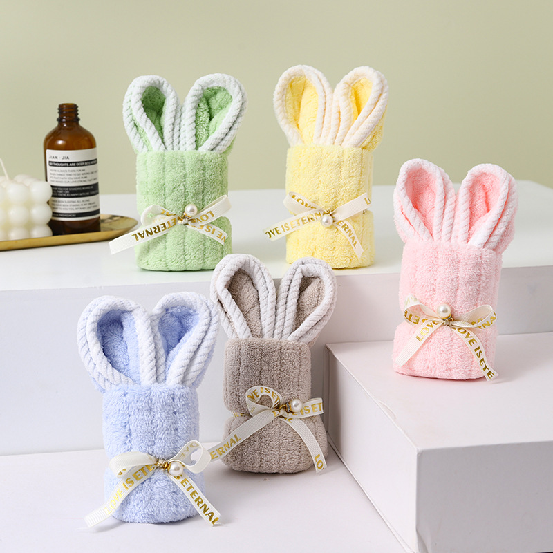 Hand gift rabbit towel cute shape birthday gift wedding gift kindergarten opening creative small gift