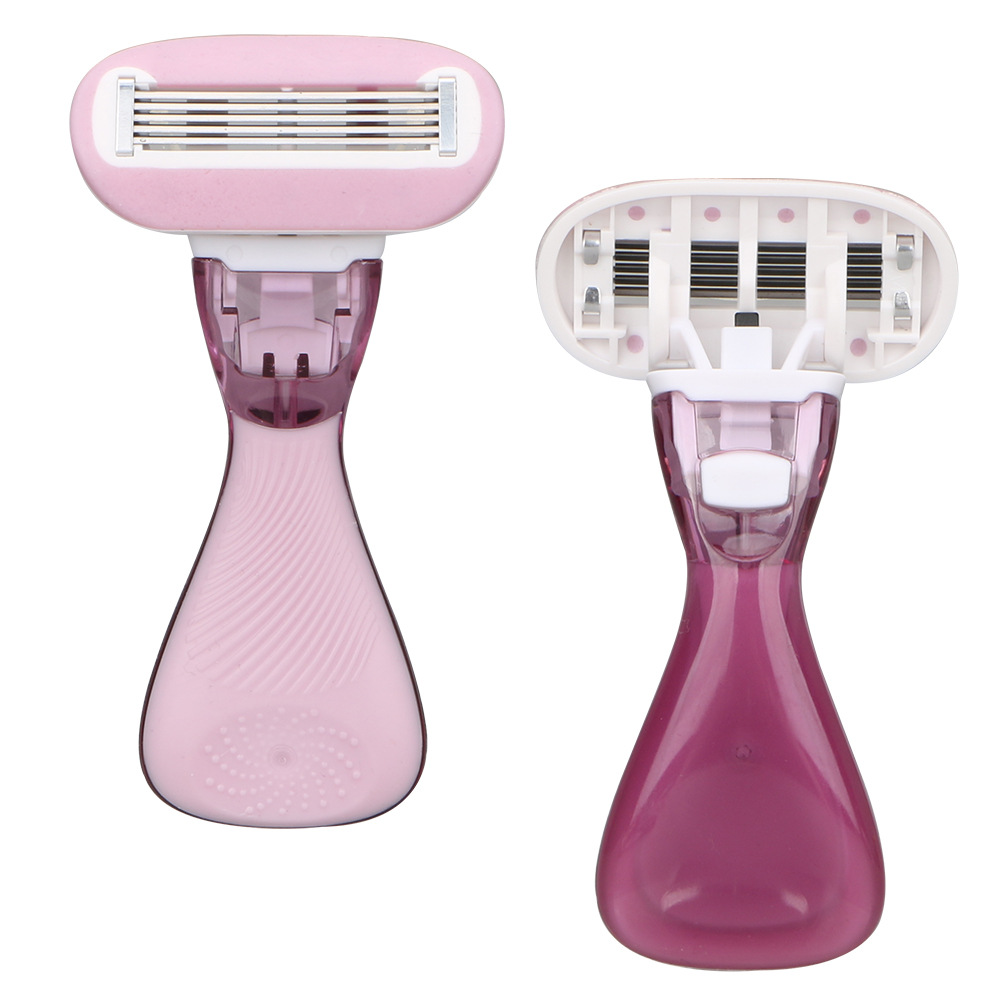 Hair Removal Instrument Matching, Manual Shaver for Women, Replaceable Blade with Soap Bar, Portable Shaver