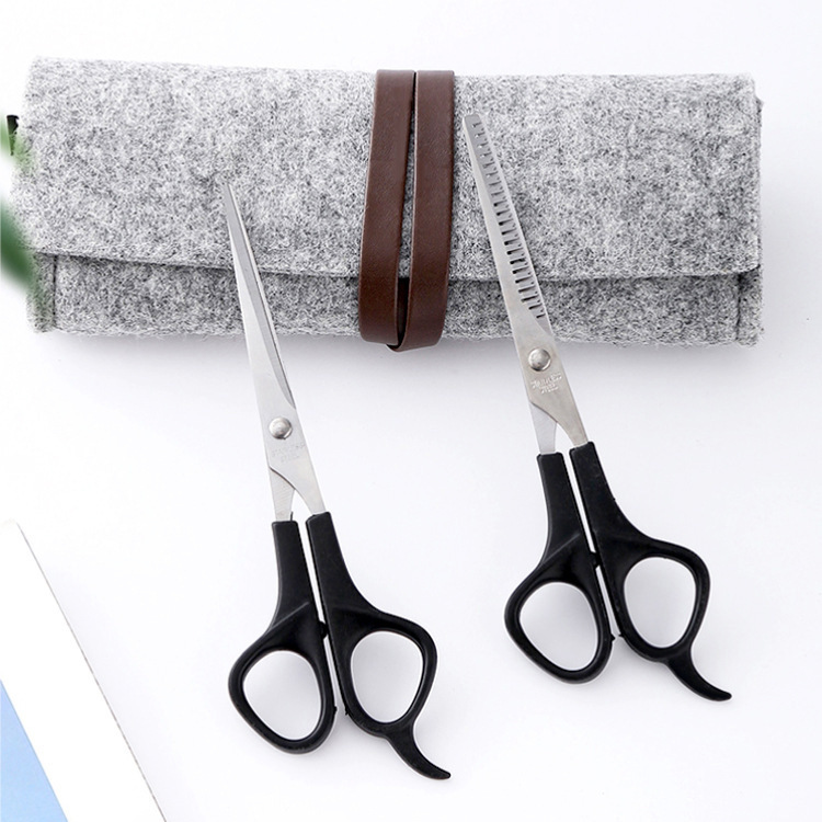 Household Hairdressing Barber Scissors Set Flat Shears Self-use Hair Cutting Tool Set Teeth Shears Thinning Straightless Bangs