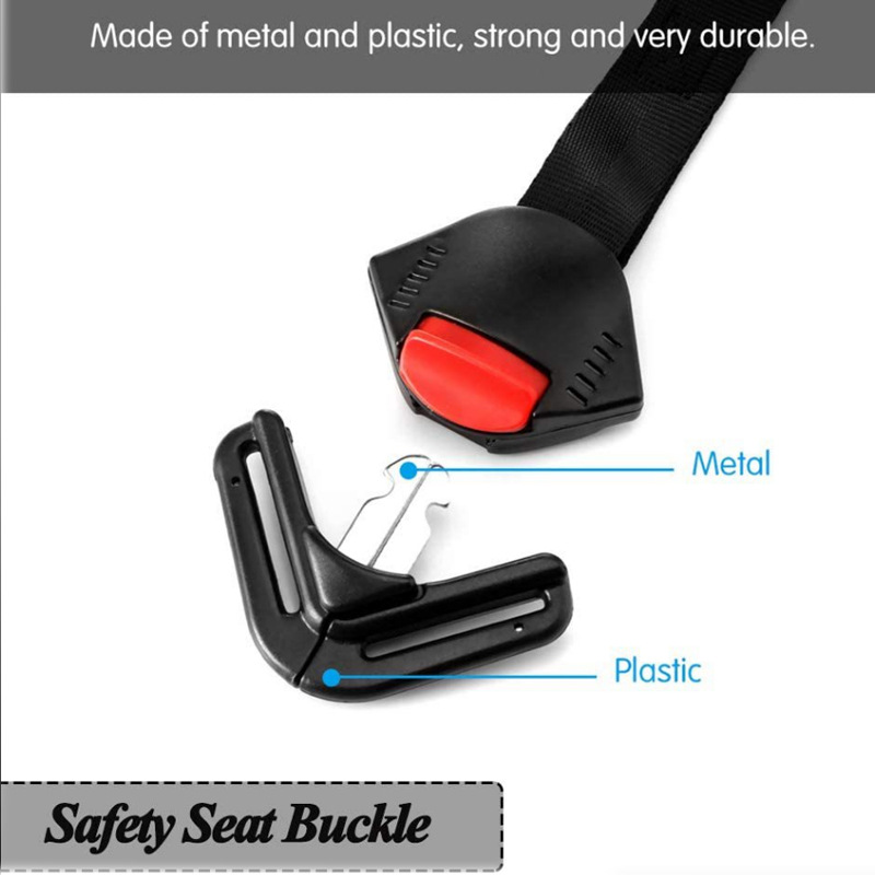 Car child safety seat belt five-point buckle accessories five-point connection with basket lock 