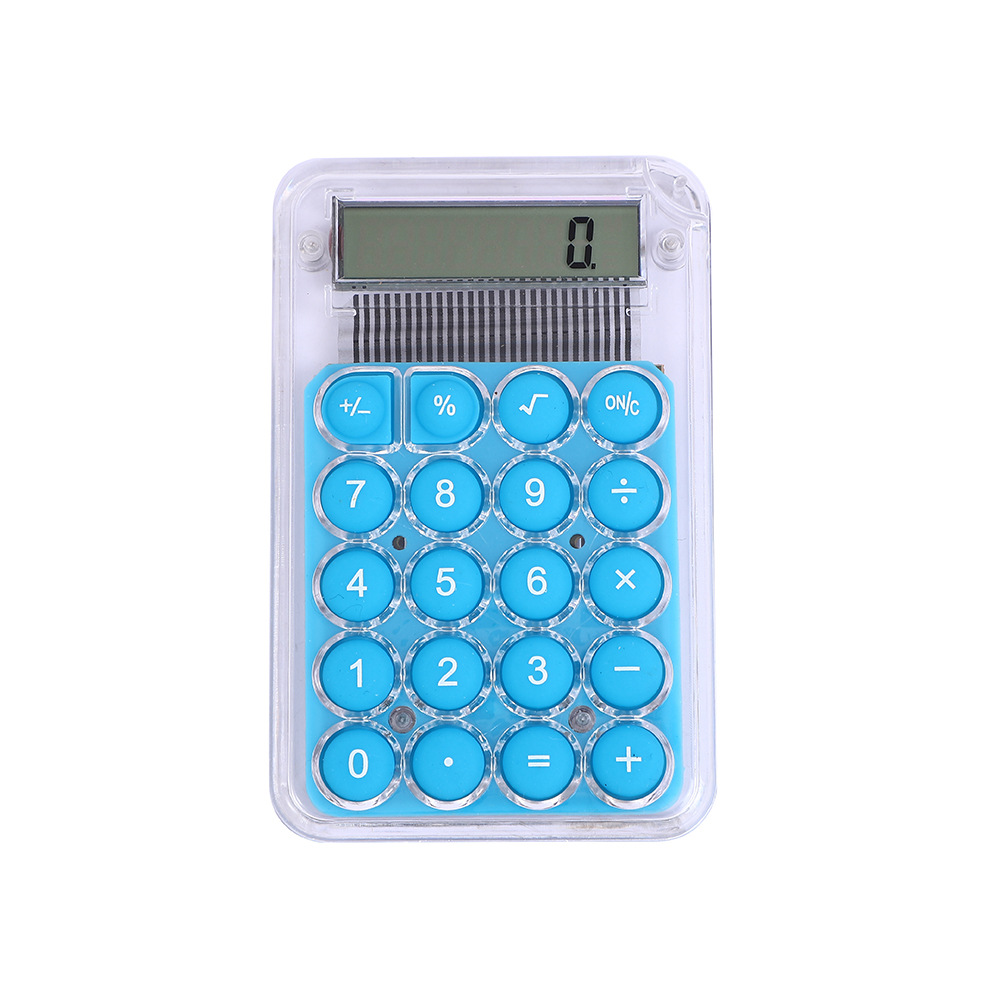 Creative cute computer fashion mini portable small calculator office Primary School student scientific transparent wholesale