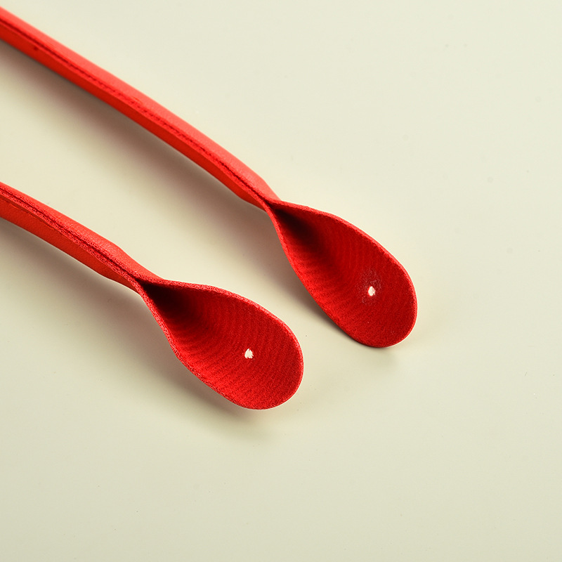 Bag DIY Handmade Accessories Pu Imitation Leather Porous Threading Handle Handle Bag Strap Handle Imitation Leather Bag Strap Customization