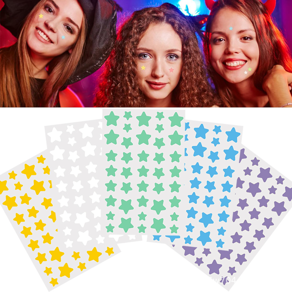 Кросс-бодийный патч от акне в форме пятиконечной звезды, 40 штук, лазерный патч