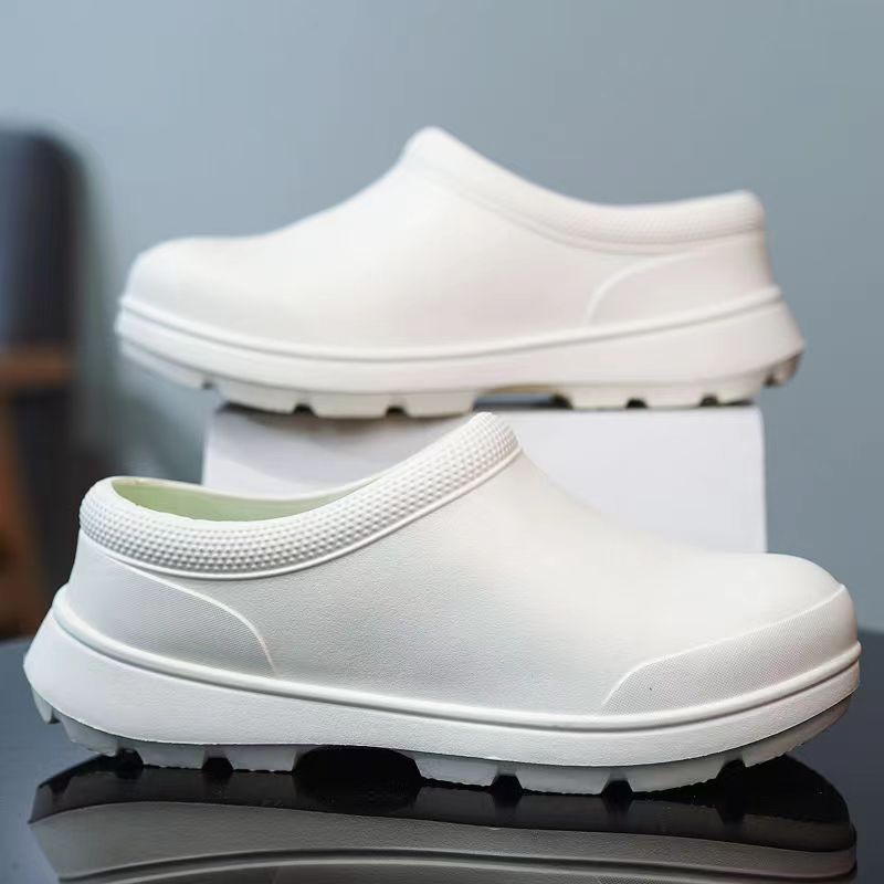 Chef shoes cross-border breathable non-slip waterproof and oil-proof kitchen shoes men's spring and autumn work shoes nurse shoes women's water shoes black