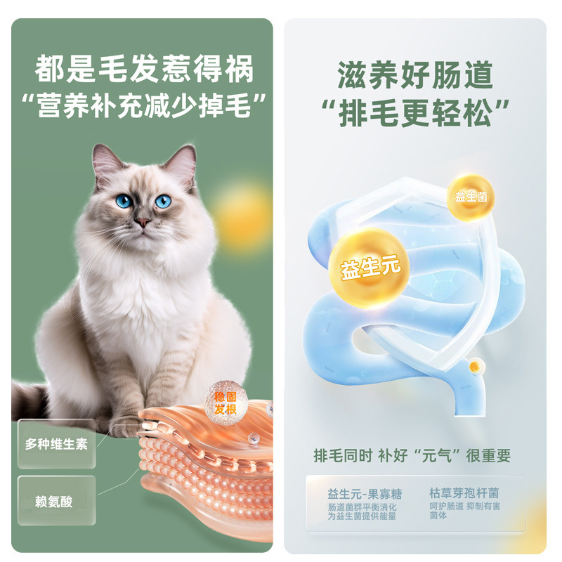 Dilisha Cat Hair Ball Tablets 200 Tablets/Box Hair Ball Pet Nutritional Supplement Cat Grass Tablets Wholesale