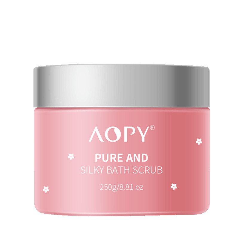 Aopy Sakura Scrub Whole Body Whitening Bath Cleansing Exfoliation Removes Chicken Skin and Dead Skin Niacinamide Rub Mud