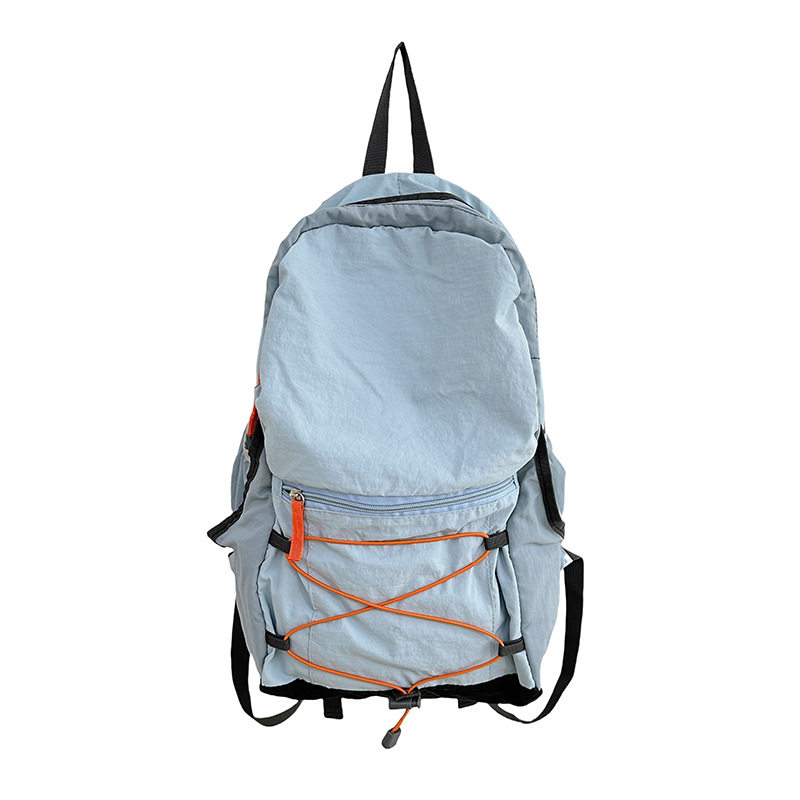 Travel Outdoor Backpack Women's Lightweight Contrasting Color Mountaineering Bag Hiking and Cycling Large Capacity Sports Spring Outing Hiking School Bag