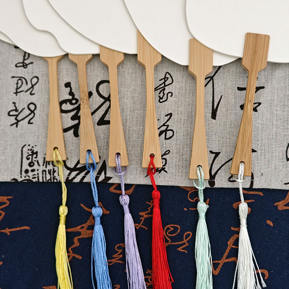 Cooked Xuan Fan Double-sided Blank Xuan Paper Fan Hand-painted Calligraphy White Card Paper Fan Advertising Fan Floating Medium Paint Fan