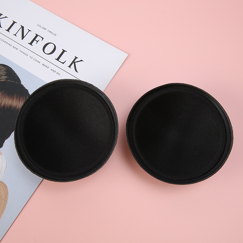Factory Direct Supply Round Sponge Breast Pads, Intimates, Swimsuits, Yoga Wear, Bra Inserts, Hard Cotton Raw Edge Cup Pads