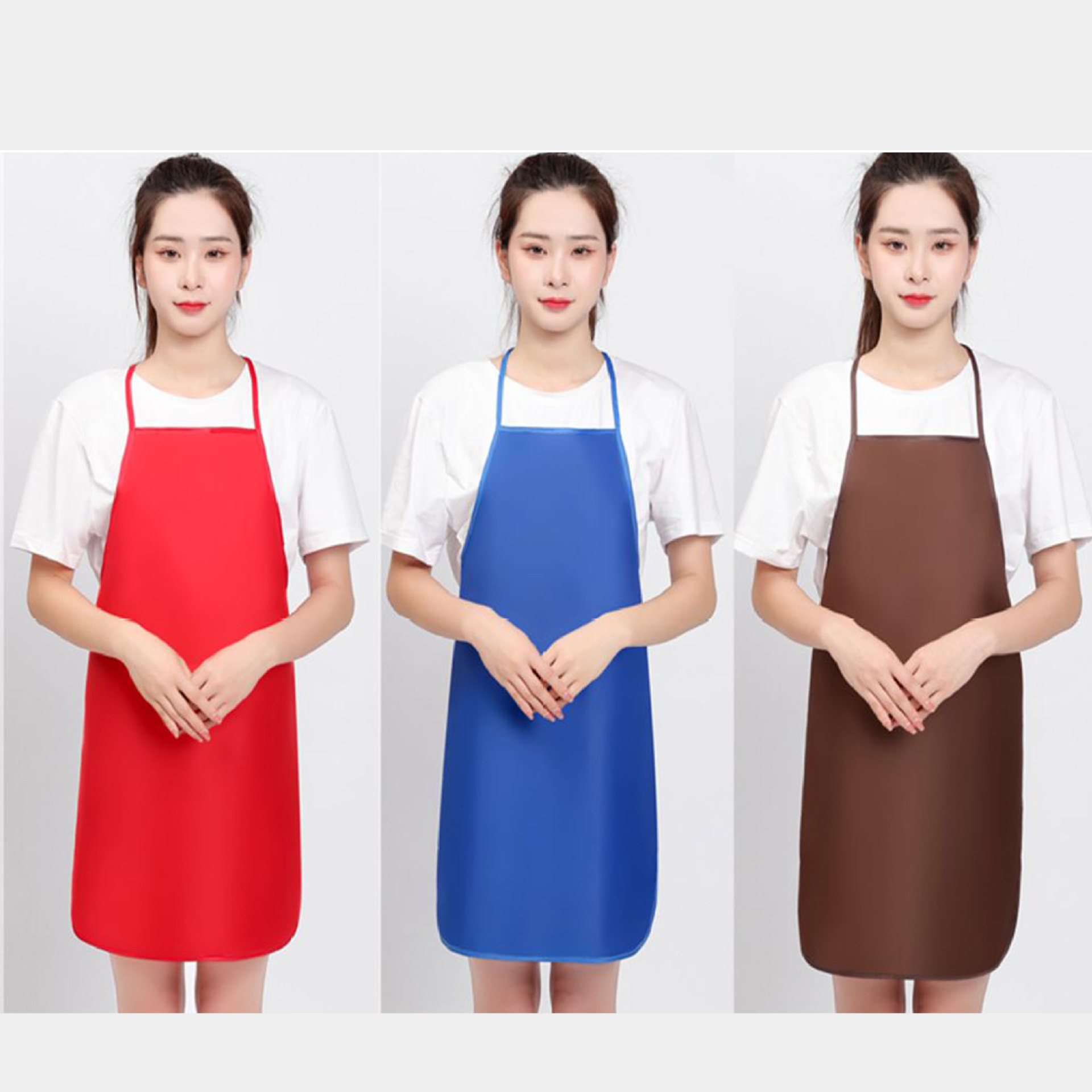 Advertising apron custom logo apron custom waterproof pvc apron printing Oxford polyester gift apron wholesale