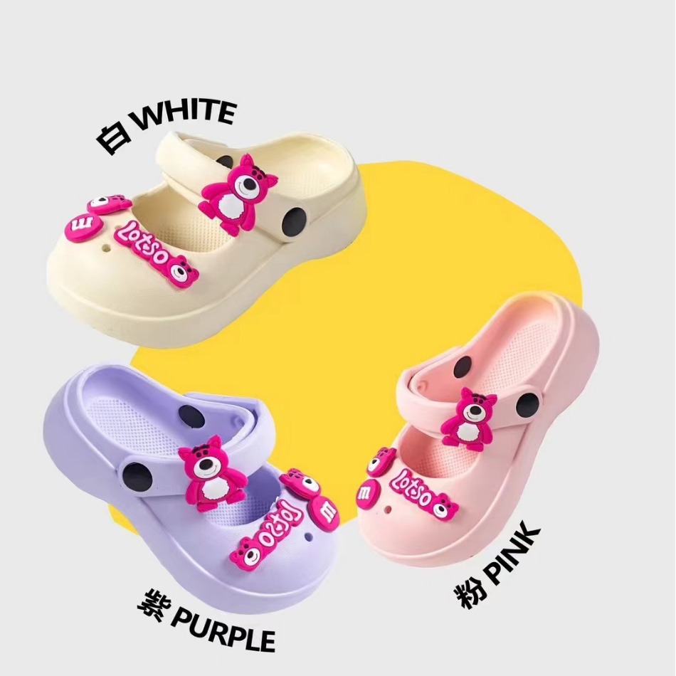 Милые принцессные девичьи EVA обувь с отверстиями летние новые принцессные Мэри Джейн домашние мягкие сандалии оптовая продажа