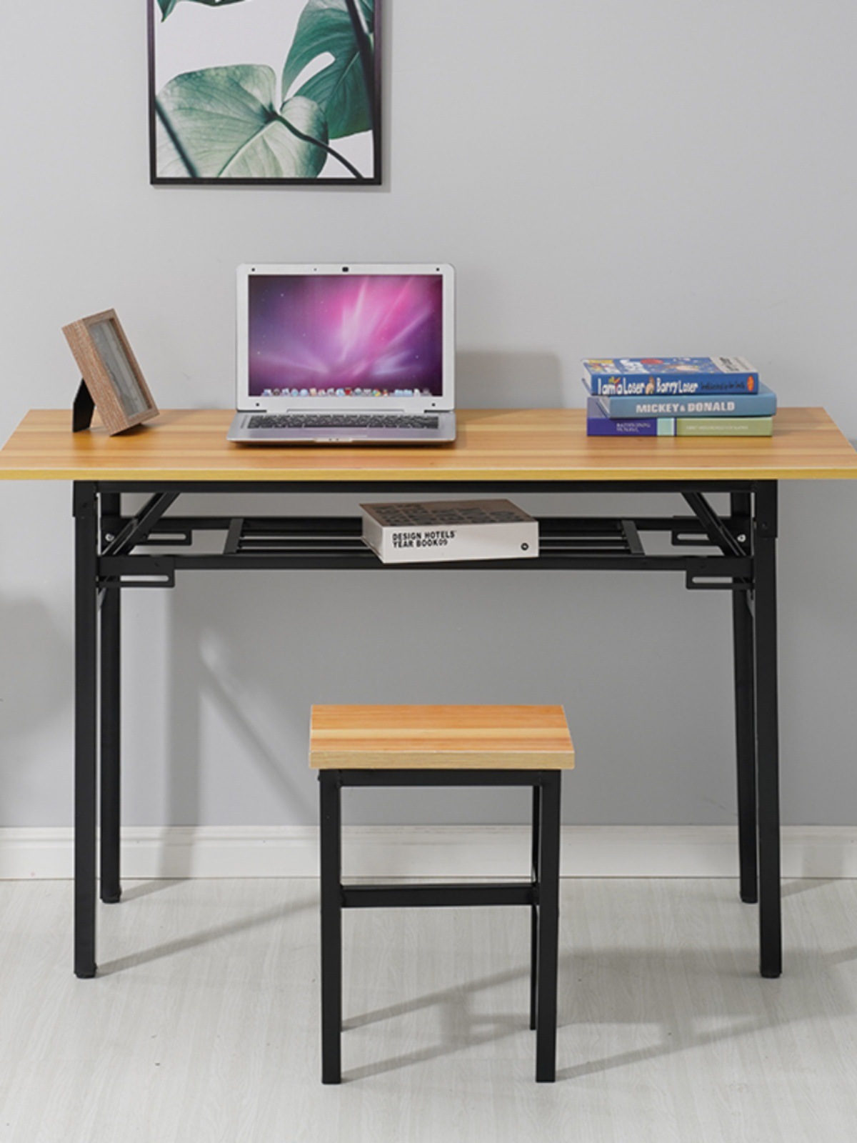 Simple Foldableing Table Rectangular Training Table Stall Table Outdoor Study Desk Conference Long Table Dining Table Ibm Table