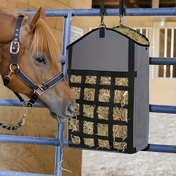 Cross-border New Large Capacity Horse Products Feeding Bag Hay Bag Portable Horse Bag Dry Grass Storage Bag