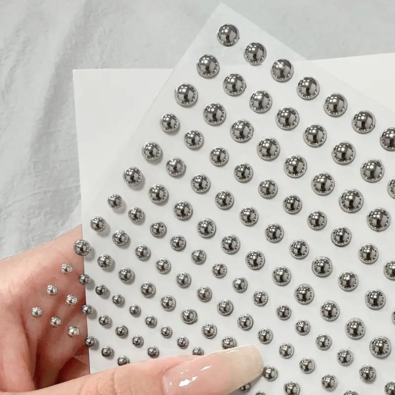 No-Punch Fake Lip Nail Stickers, No-Hole Personalized European and American Nose Nail and Eyebrow Nail Stickers, Creative Jewelry Face Stickers, Diamond Music Festival Stickers