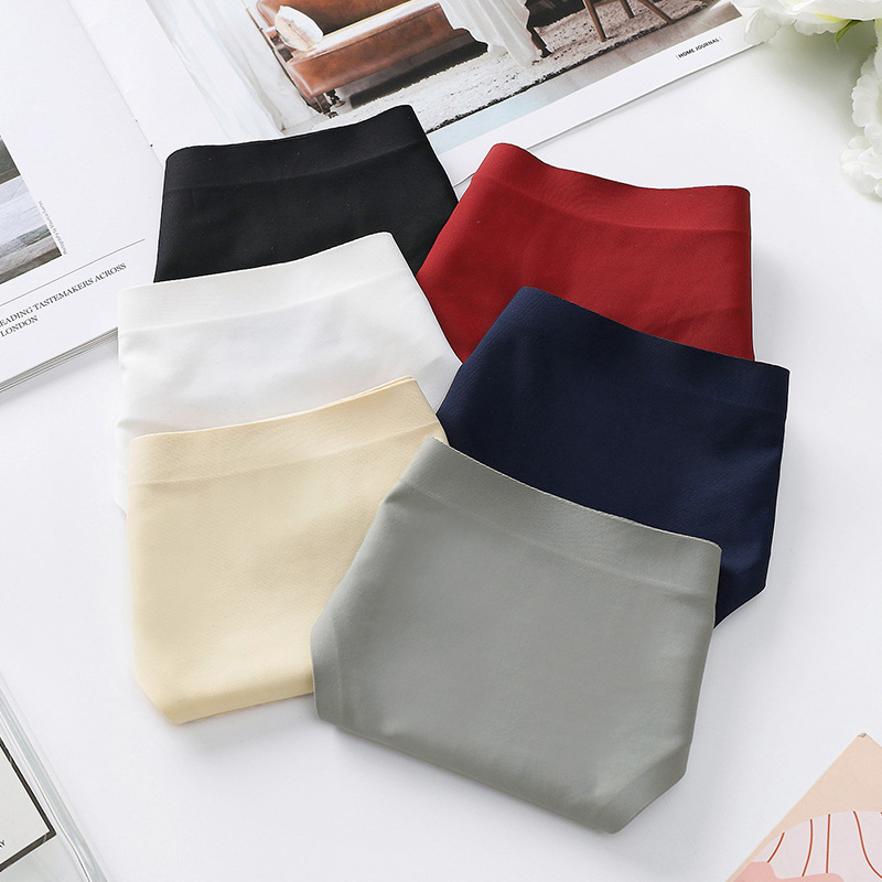 Foreign trade women's underwear sexy transparent ice silk Low Waist Seamless women's briefs thong