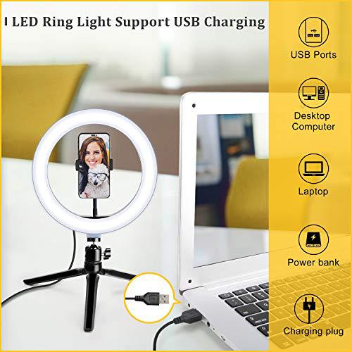 Eye protection beauty soft light, 10 inch 25cm anchor special lighting photo three-color soft light live light ring light