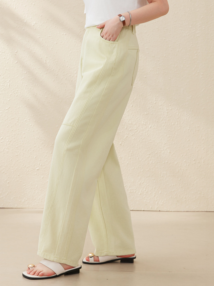 Джинсы из чистого хлопка, свободные, летние, новые для полных женщин