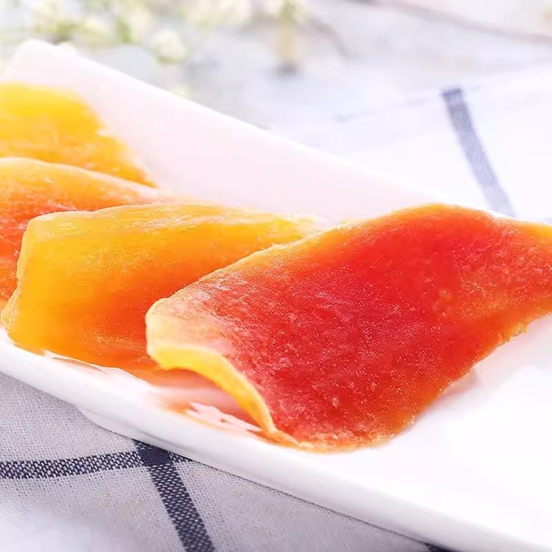 Dried Papaya Thick-Cut Dried Fruit Wholesale Delivery 500g Red Heart Fresh Papaya Slices Snacks Soft and Waxy Bulk