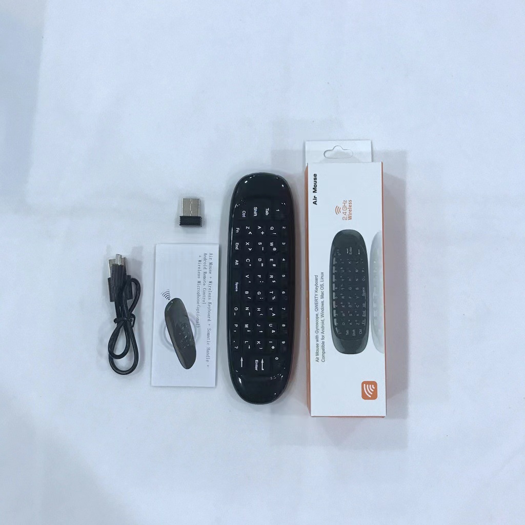 C120 2.4g mini keyboard voice backlit double-sided somatosensory keyboard AIR mouse