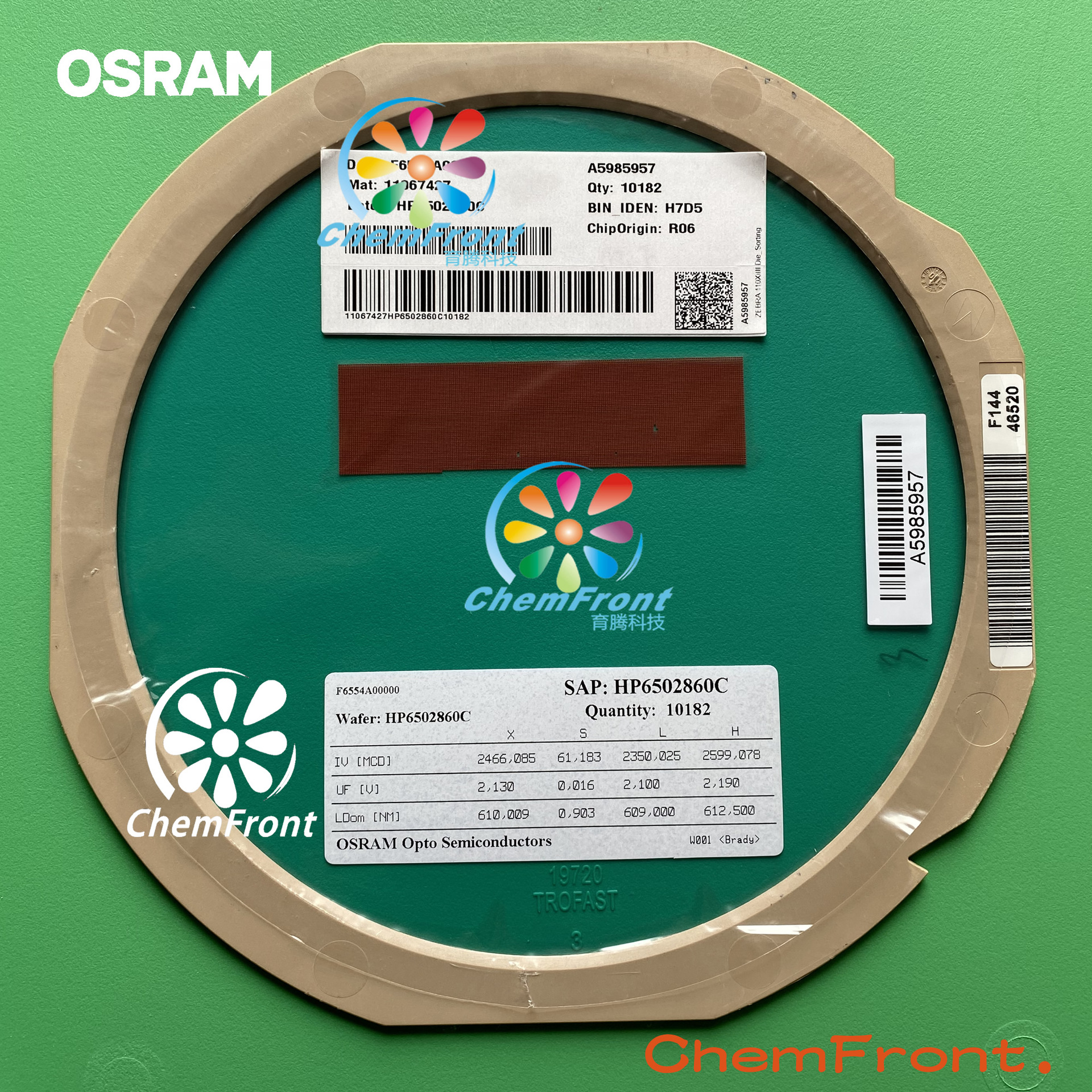 Led Red Decorative Lighting Osram Led Red Light Chip 610Nm Light-Emitting Chip Button Backlight