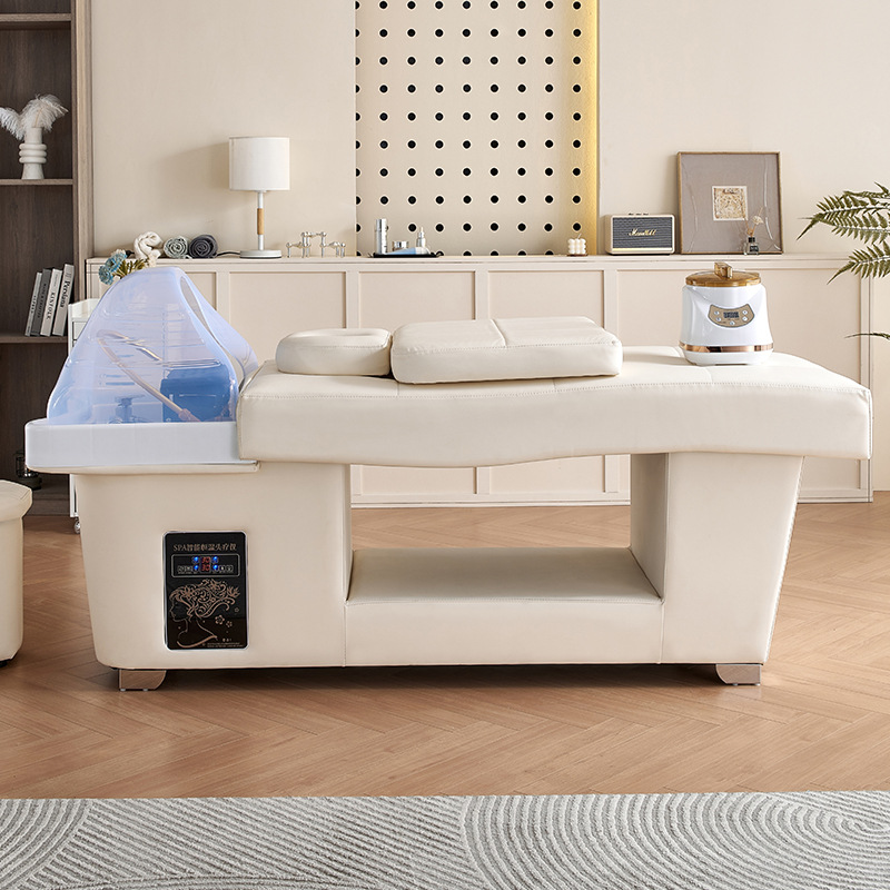 Head Therapy Shampoo Bed, Barber Shop, Hair Salon, Thai Shampoo Bed, Beauty Salon Special Massage Water Circulation Fumigation Head Therapy Bed