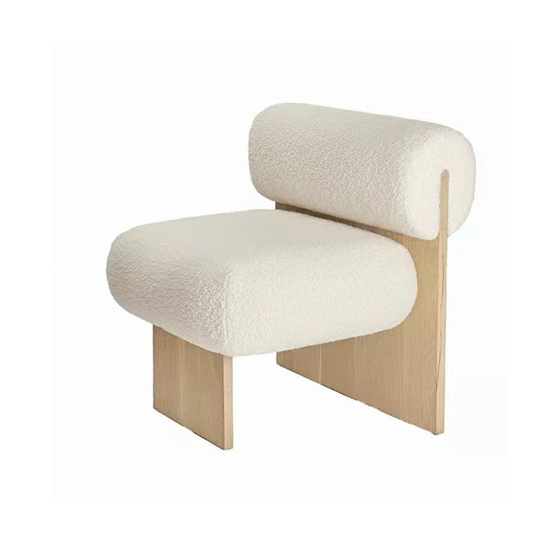 Nordic Minimalist Small Apartment Living Room Solid Wood Single Leisure Chair