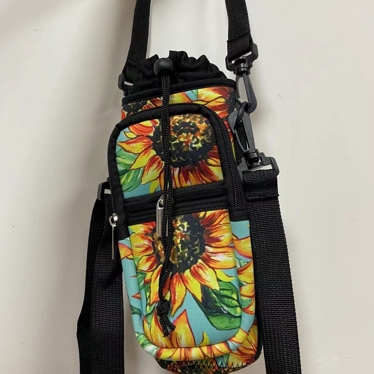 Portable Shoulder Strap Diving Material Thermos Bottle Cover Mobile Phone Protective Cover Key Bag