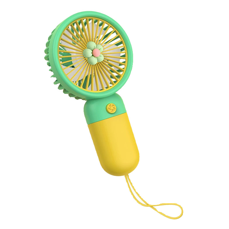 2025 new hand-held small fan student gift cartoon cute portable desktop mini USB charging fan