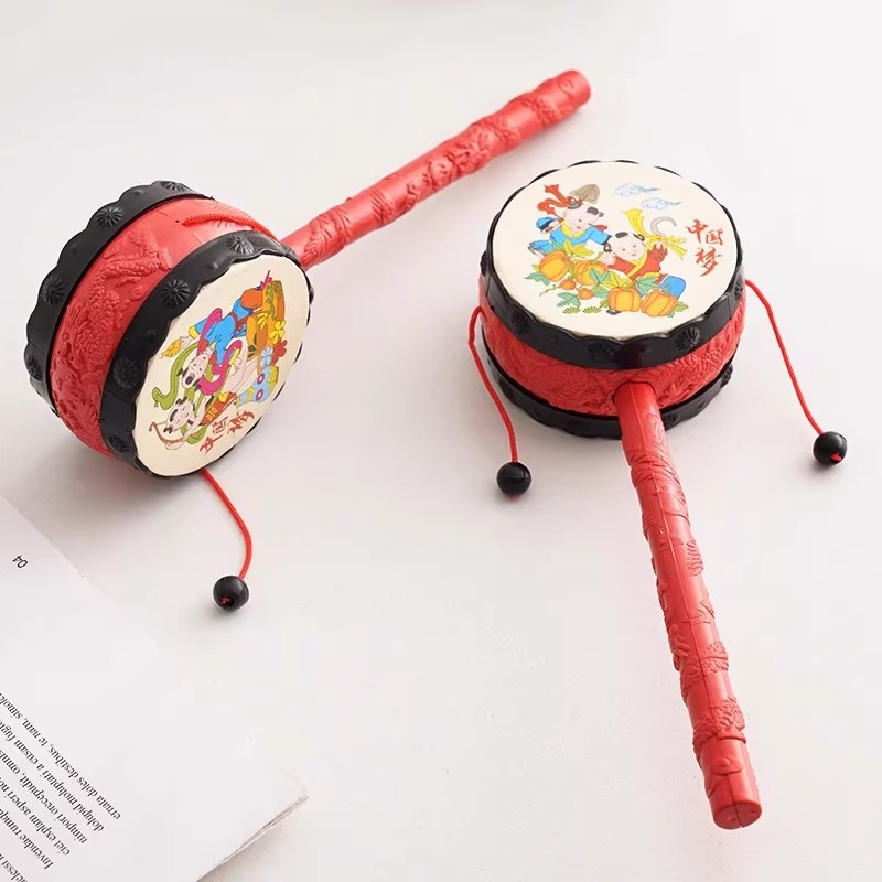 Rattle Baby Toys Bite Hand Wave Drum Baby Traditional Children's Newborn Toys Wholesale