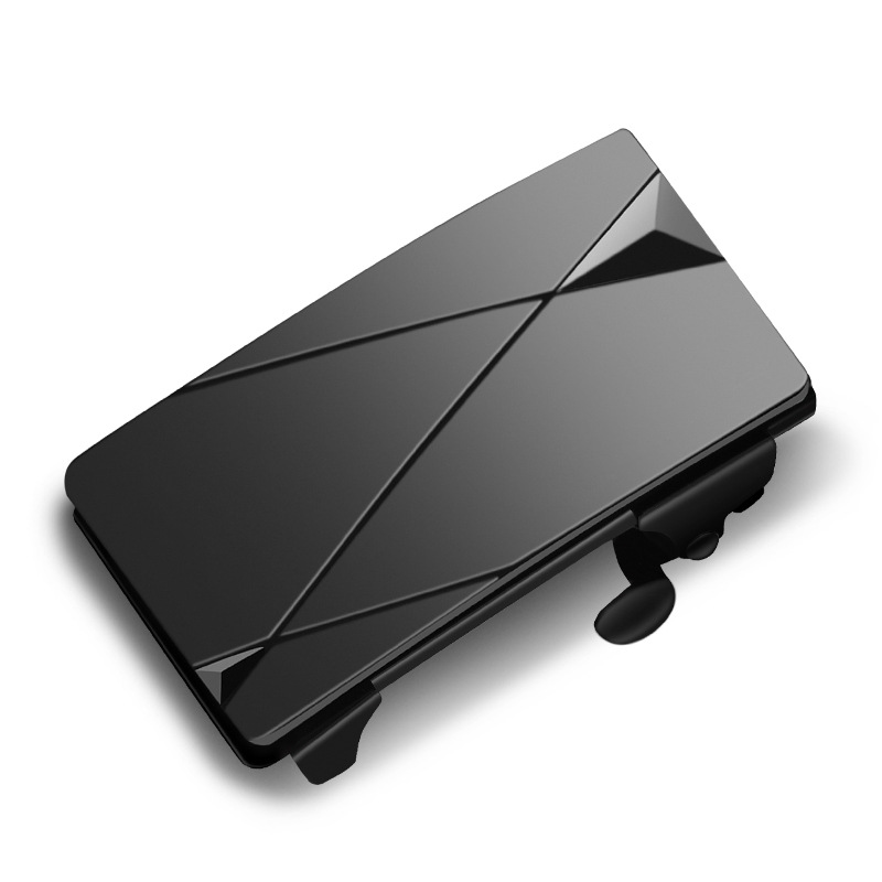 Alloy toothless automatic buckle head factory direct wear belt buckle men's belt buckle head exclusive laser LOGO