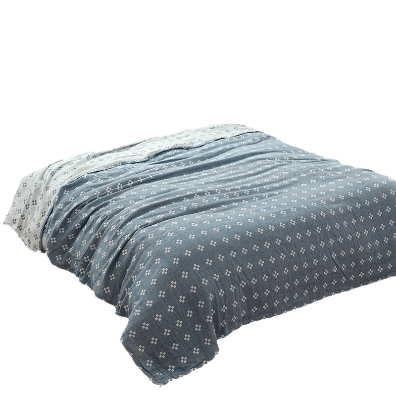 Customized Three-Layer Pure Cotton Gauze Blanket, Towel Quilt, Summer Air-Conditioning Blanket, Summer Cool Quilt, Nap Blanket, Breathable and Skin-Friendly Bed Cover
