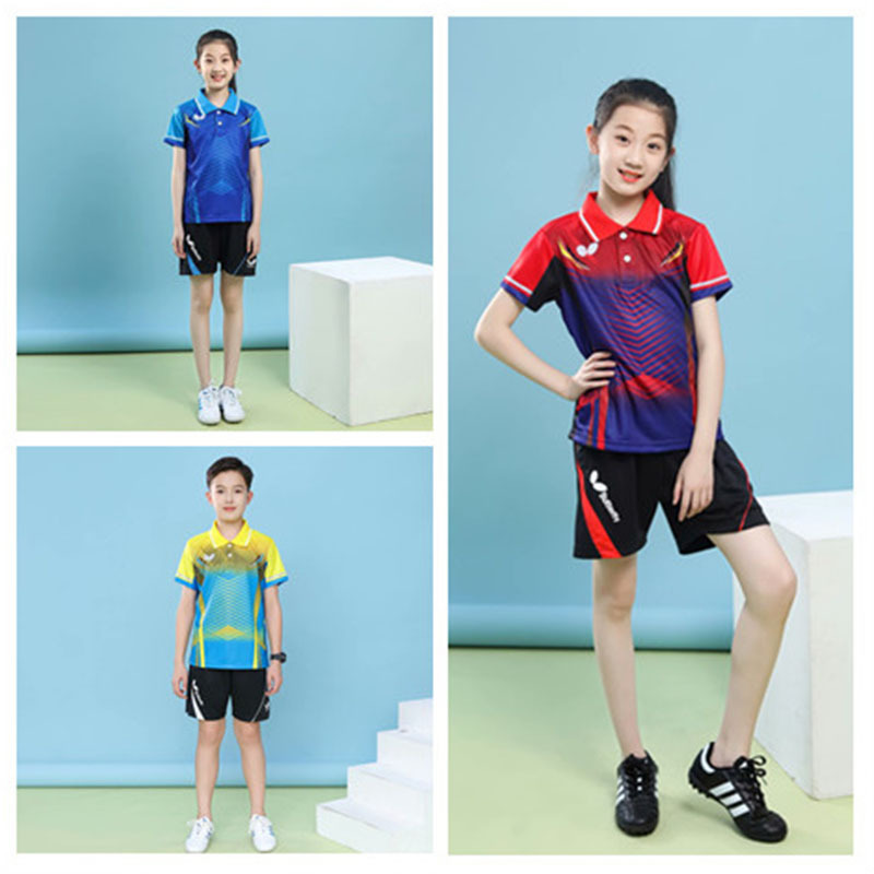 Новый костюм для настольного тенниса Butterfly, быстросохнущий, для детей