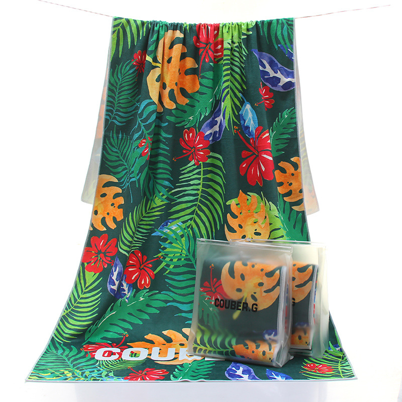 Microfiber 400gsm Beach Towel Full Edition Printed Beach Bath Towel Beach Swimming Beach Absorbent Sweat Towel
