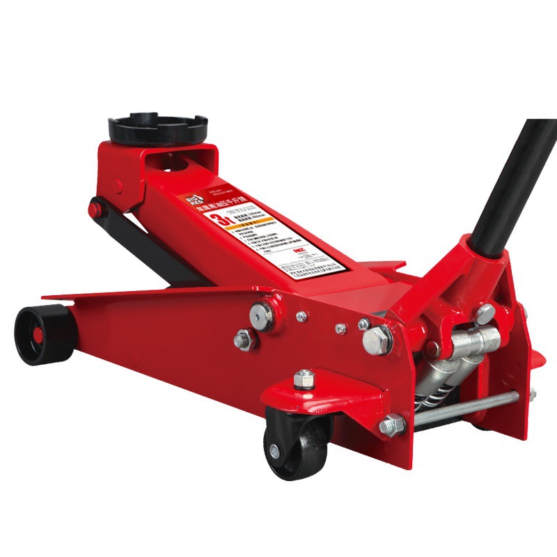 Tongrun BIGRED horizontal hydraulic jack double pump quick lifting car repair car 3 tons tire change