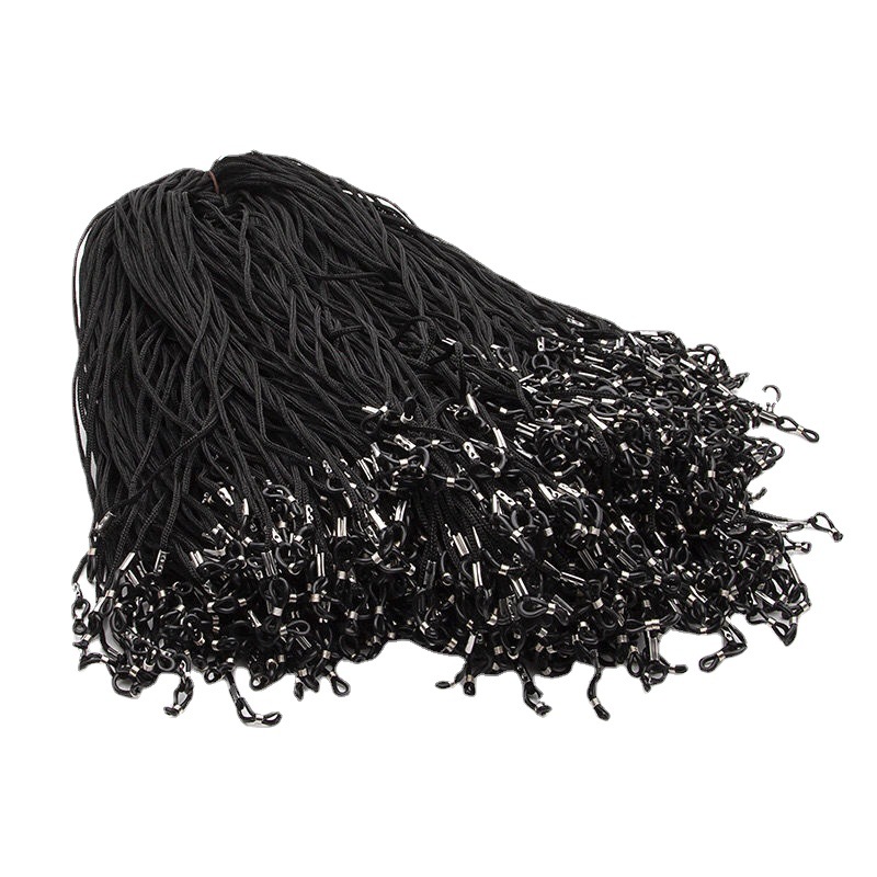 Glasses rope black nylon bulk glasses rope glasses non-slip rope bulk whole bundle wholesale glasses rope non-slip