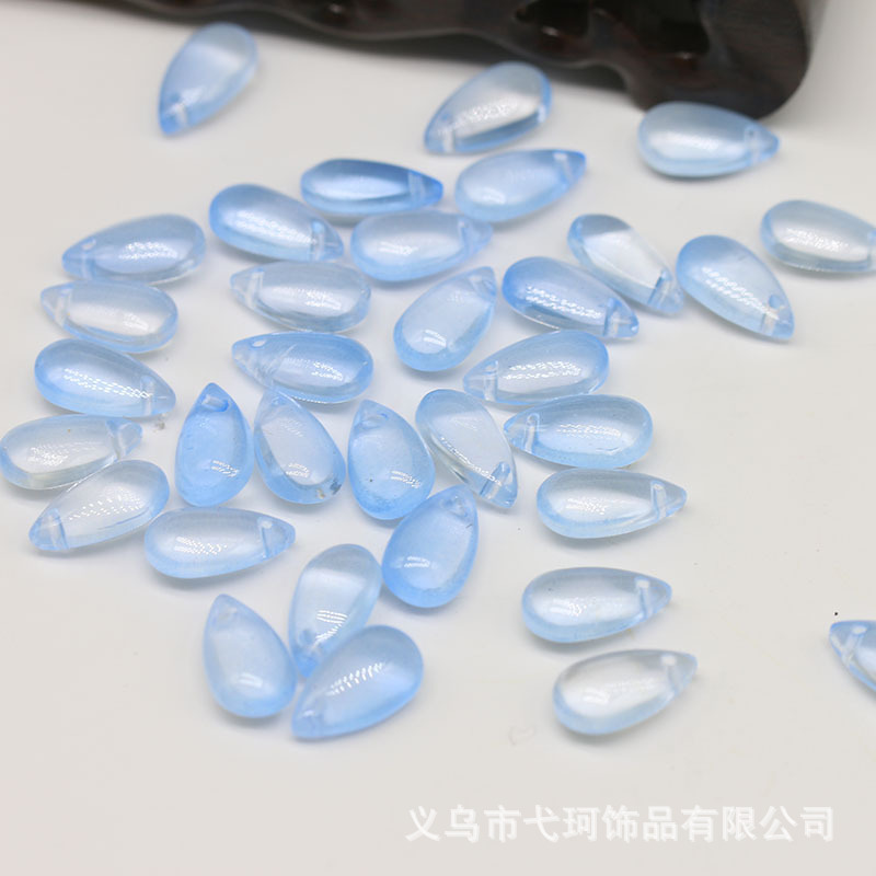 B4 beads glass petals water drops 8*14mm handmade diy antique hairpin accessories earrings pendant material