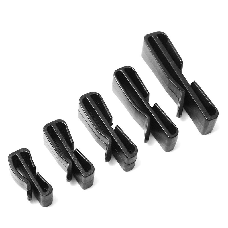 Черная отделочная клипса, наружная клипса для пояса, клипса для регулировки, аксессуары для багажа 20~50мм