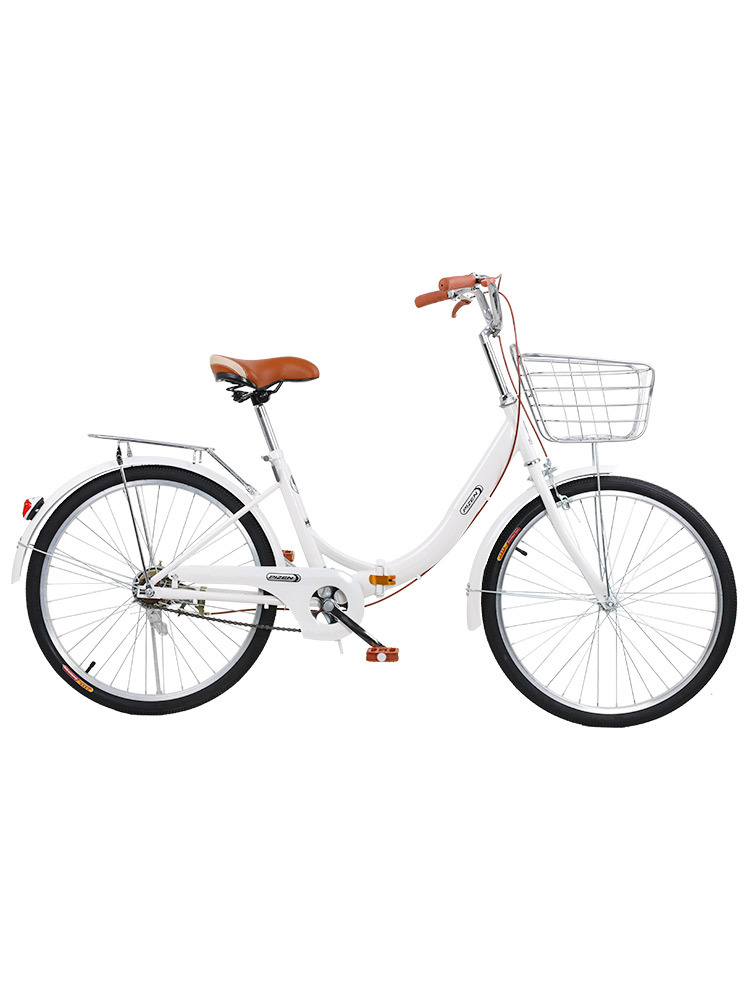 Men's and Women's Foldableing Bicycles for Adults 22/ 24inch Students Lightweight Variable Speed Work Clothing Installation-Free Solid Tire Bicycles Z