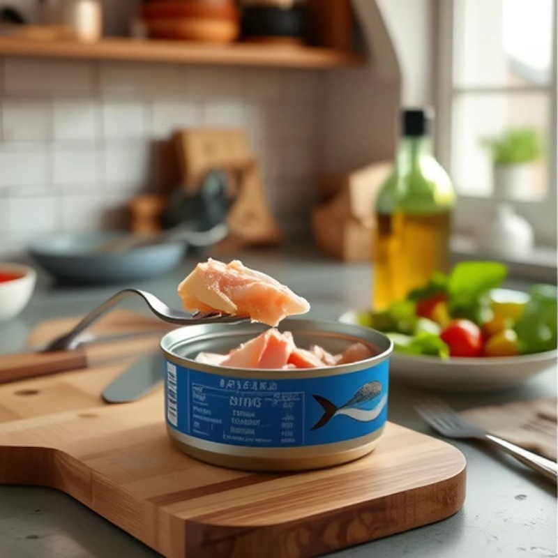 Source Factory Instant Fitness Meal Oil-soaked Water-soaked Preservative-free Tuna Light Fish Canned Tuna