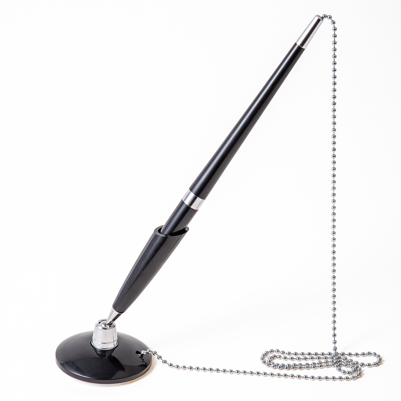 Business plastic desk pen can be printed logo Hotel bank front desk fixed sign pen advertising paste desktop desk pen