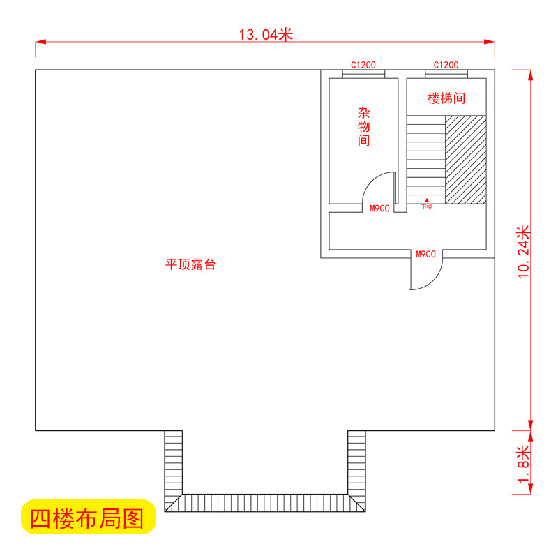 Rural Three-Story and a Half Villa Drawings, Simple European-Style Self-Built House, Grand House Effect Construction Design Complete Set
