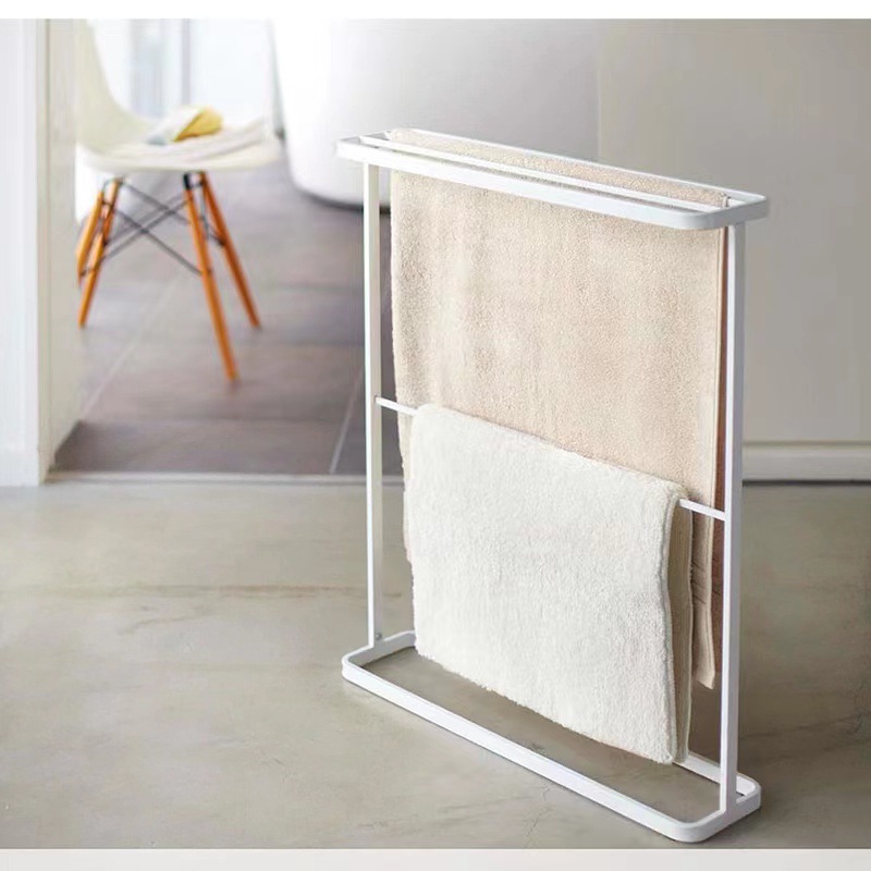 Cross-border Iron American Style Land Towel Rack Floor Towel Rack Bathroom Rack Toilet Simple Towel Rack