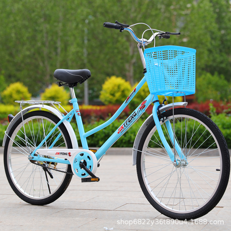 26.6inch Adult Bicycle Free Inflatable Solid Tire Men's and Women's Lady's Bike Student Commuting Sharing Single Same Style