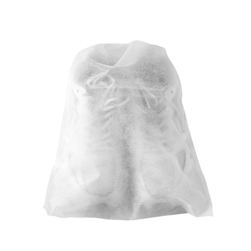 Small White Shoes Sun Shoes Yellow Bag Non-woven Fabric Dust-proof Bag Travel Shoe Cover Bag Portable Storage Bag White Shoes Dust-proof Bag