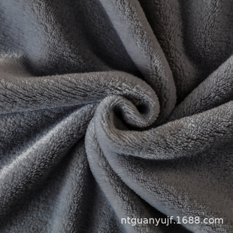 Flannel Blanket Solid Color Thickened Cloud Carved Velvet Double-Sided Velvet Multifunctional Single Double Throw Blanket Gift Blanket