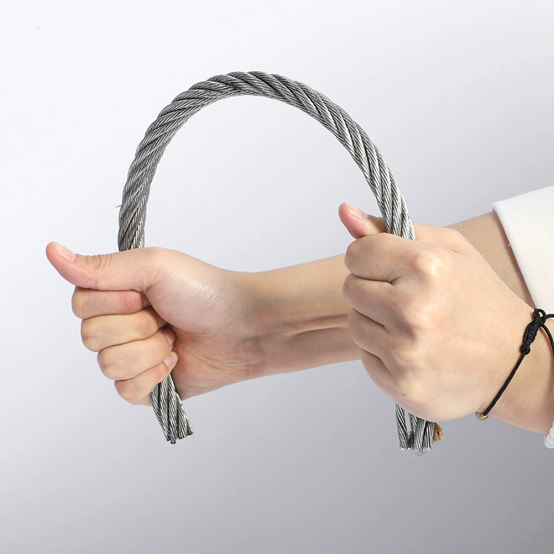 Galvanized Steel Wire Rope 1.2/4/5/6/8 mm and Other Construction Industry Civil Wear-Resistant Anti-Rust Protective Bundling