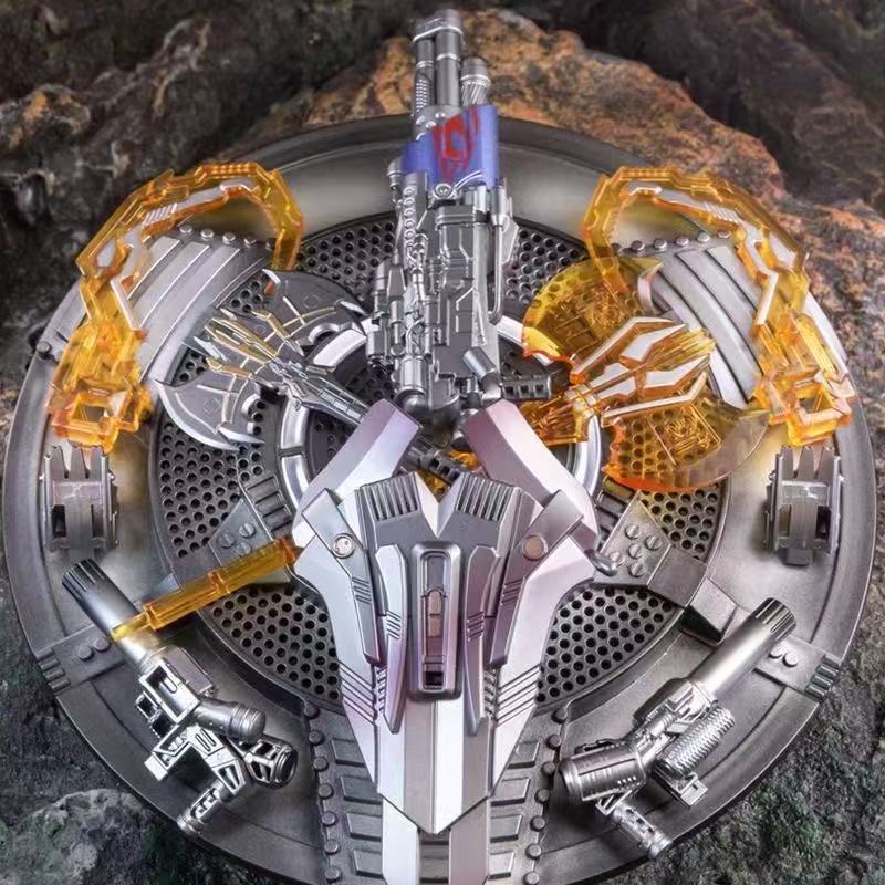 Transformers Optimus Prime Winged Model Alloy Version Upgraded Weapon Pack Model Figure for Boys and Children